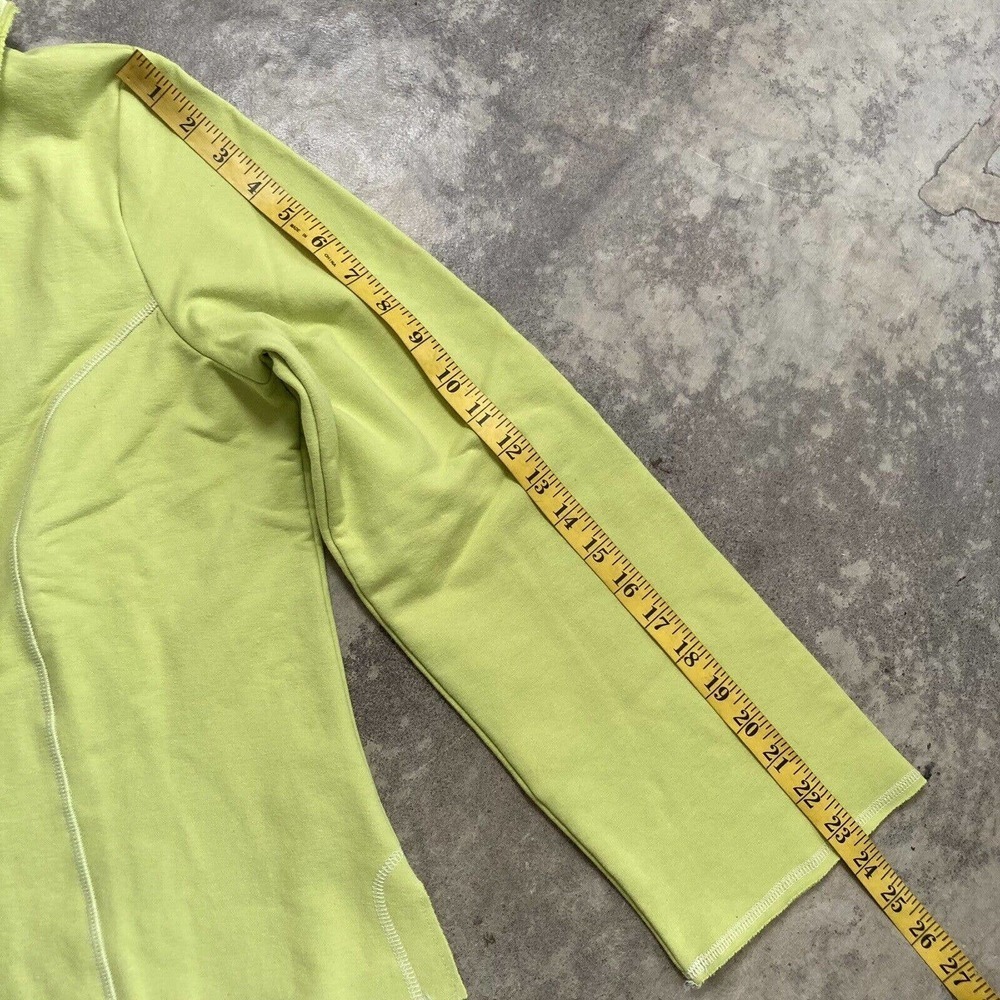 Soft‎ Surroundings Jacket Womens Medium Nirvana Lime Button Closure New - Picture 6 of 11